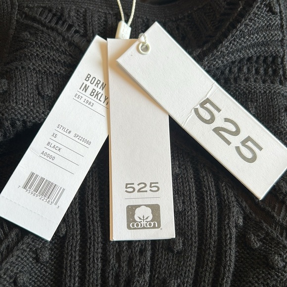 525 American Fauxchet Crochet Black Sleeveless Dress NWT - Picture 6 of 9